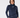 Navy women’s quarter-zip golf pullover with subtle star print, layered over a blue mock-neck top.
