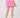 Molly Stripe Elite Pleated Skort Super Pink & White
