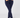 A person wearing dark navy blue golf leggings with side slit details, standing barefoot.