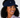 A smiling woman with curly black hair wearing a navy blue ribbed knit visor with a small star logo.