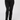 Elsa Button and Fly Winter Trouser Pitch Black on a model, front view