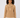 Women wearing caramel ribbed quarter-zip golf sweater with mock neck and snap collar, front view