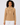 Women wearing caramel ribbed quarter-zip golf sweater with mock neck and snap collar, front view