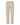 Back view of a pair of cropped trousers in a light beige heathered fabric, featuring two welt back pockets.