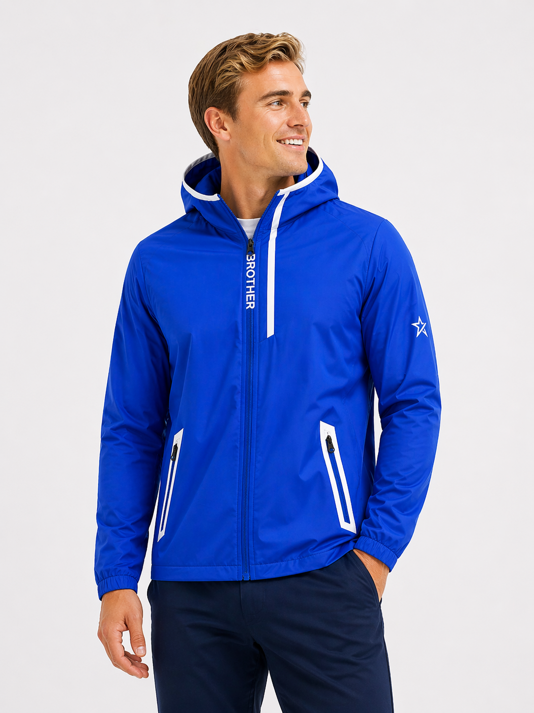 Billy Build Jacket Billy Active Jacket True Blue – Swing Out Sister Golf