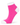A single low-cut ankle ladies golf sock in bright pink with white accents on the toe, heel, and cuff.
