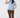 Carmen 1/4 Zip Knit Pullover Blue Aura