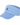 A light blue ribbed knit visor hat with a fuzzy textured band, featuring a small black circular logo with a white star on the front.