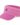 A pink ribbed knit visor hat with a small black circular logo patch featuring a white star.