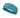 Teal women’s golf headband with all-over white patterned print.