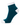 A single ankle golf sock in dark teal with white accents on the toe, heel, and ribbed cuff.