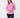 Heather 1/4 Zip Pattern Fleece Noughty Pink