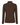 A dark brown long-sleeve mock neck top shown from the back, featuring a small white embroidered star logo centered below the collar.