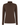 A women's long-sleeve mock neck turtleneck golf sweater in solid dark brown.