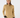 A woman wearing a tan ribbed knit beanie, a matching long-sleeve mock neck top, tan pants, and black gloves.
