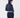 Natasha Ribbed Roll Neck Navy Blazer