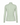 A long-sleeve mock neck top with an all-over repeating green and white geometric pattern, shown from the back.