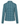 A long-sleeve collared golf shirt with a repeating geometric pattern in teal and white.