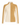 A women's long-sleeve ribbed knit zip-up sweater with a color-blocked design, featuring a warm mustard yellow on the right side and a cream off-white on the left side and sleeves.
