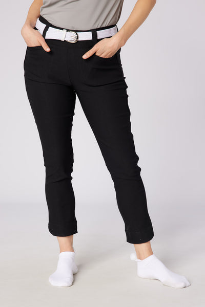 THE SWINGGGR　PUNCHLINE PANTS blk 2we338 Core 7/8 Pull On Trouser Black – Swing Out Sister Golf