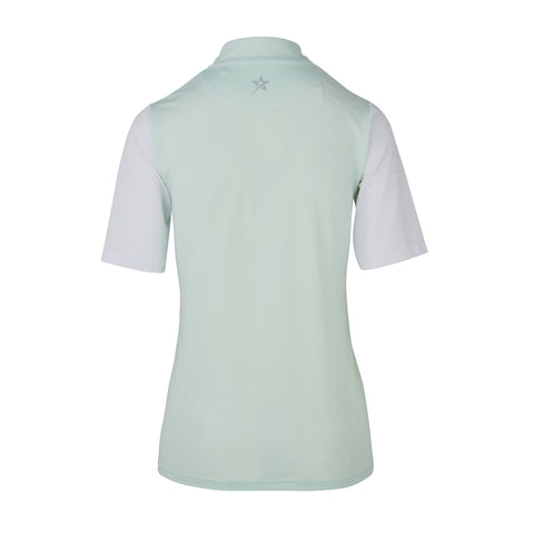 Therese Block Cap Sleeve Polo